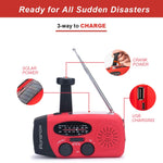 Solar Emergency Dynamo Hand Crank - Radio, Flashlight, Phone Charger