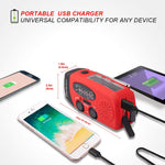 Solar Emergency Dynamo Hand Crank - Radio, Flashlight, Phone Charger