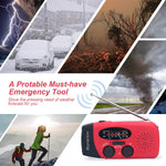 Solar Emergency Dynamo Hand Crank - Radio, Flashlight, Phone Charger