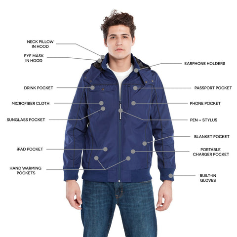 Baubax Men's Bomber Travel Jacket