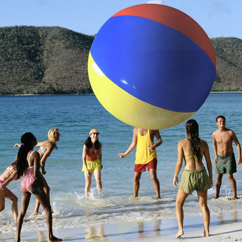 The Beach Behemoth Giant Inflatable 12-Foot Pole-to-Pole Beach Ball