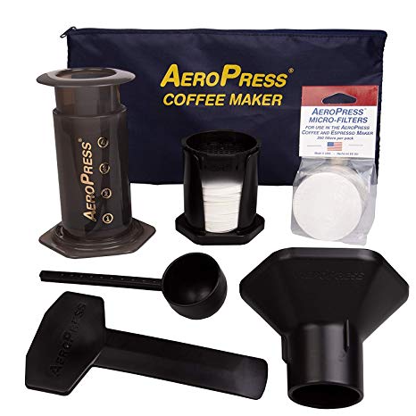 Coffee and Espresso Maker with Tote Bag and 350 Additional Filters