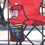 Coleman Portable Camping Quad Chair with 4-Can Cooler