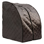 Portable Personal Sauna with FAR Infrared Carbon Panels, Heated Floor Pad, Canvas Chair