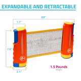 Portable and Retractable Table Tennis Net