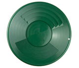 Green Plastic Gold Pan with Two Types of Riffles